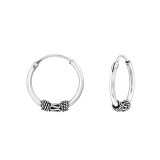 14mm bali - 925 Sterling Silver Bali Hoops SD15341