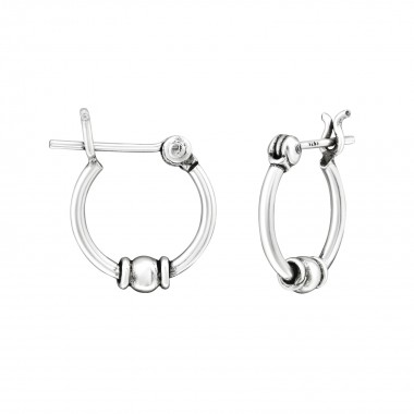 12mm bali - 925 Sterling Silver Bali Hoops SD16246