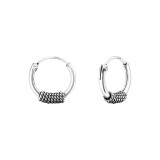 10mm bali - 925 Sterling Silver Bali Hoops SD1717