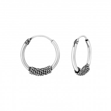 Bali - 925 Sterling Silver Bali Hoops SD1718