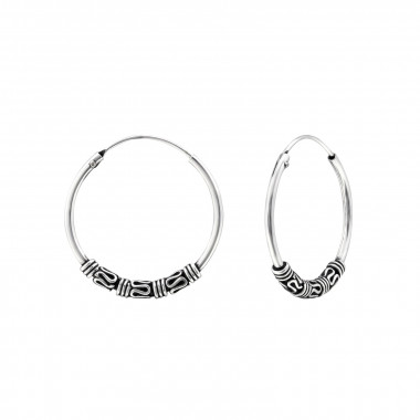 20mm bali - 925 Sterling Silver Bali Hoops SD1723