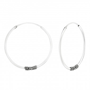 30mm bali - 925 Sterling Silver Bali Hoops SD1726