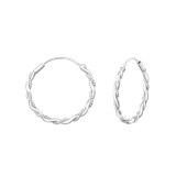 16mm bali - 925 Sterling Silver Bali Hoops SD17638