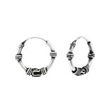 12mm Bali - 925 Sterling Silver Bali Hoops SD20587