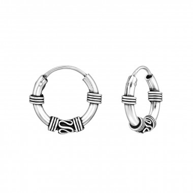 14mm Bali - 925 Sterling Silver Bali Hoops SD20588