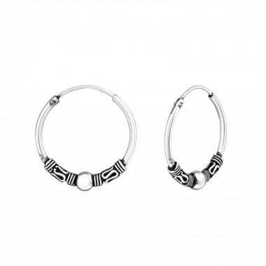 18mm Bali - 925 Sterling Silver Bali Hoops SD20595