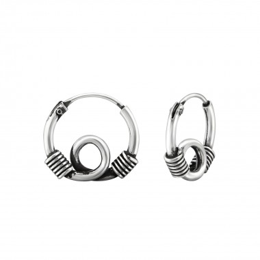 12mm Bali - 925 Sterling Silver Bali Hoops SD31477