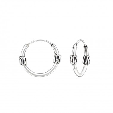 Bali - 925 Sterling Silver Bali Hoops SD31558