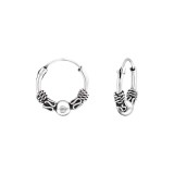 Bali 12mm - 925 Sterling Silver Bali Hoops SD32393