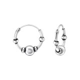 Bali 15mm - 925 Sterling Silver Bali Hoops SD35093