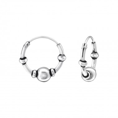 Bali 15mm - 925 Sterling Silver Bali Hoops SD35093