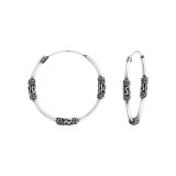 Bali - 925 Sterling Silver Bali Hoops SD38359