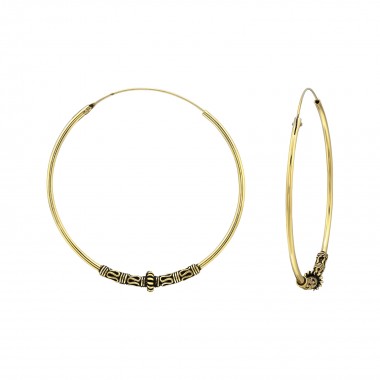 Bali - 925 Sterling Silver Bali Hoops SD40307