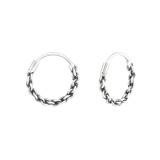 12mm bali - 925 Sterling Silver Bali Hoops SD6229