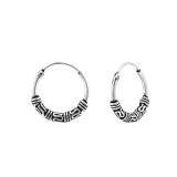 14mm bali - 925 Sterling Silver Bali Hoops SD8179