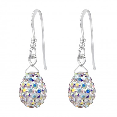 Drop - 925 Sterling Silver Earrings with Crystal SD15275