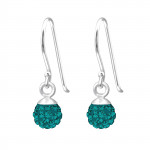 Crystal Ball - 925 Sterling Silver Earrings with Crystal SD18850 Crystal Ball - 925 Sterling Silver Earrings with Crystal SD18850
