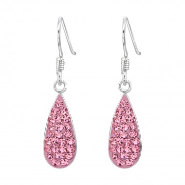 Drop - 925 Sterling Silver Earrings with Crystal SD4380