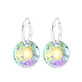 Sun - 925 Sterling Silver Earrings with Crystal SD46679