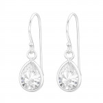 Teardrop - 925 Sterling Silver Earrings with CZ SD13381 Teardrop - 925 Sterling Silver Earrings with CZ SD13381