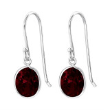 Ovel - 925 Sterling Silver Earrings with CZ SD1373