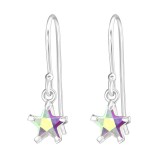 Star - 925 Sterling Silver Earrings with CZ SD23319
