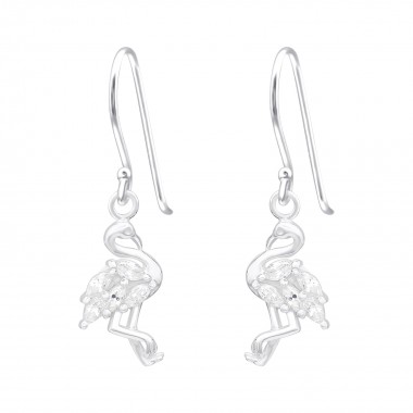 Flamingol - 925 Sterling Silver Earrings with CZ SD40123