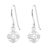 Heart - 925 Sterling Silver Earrings with CZ SD40478