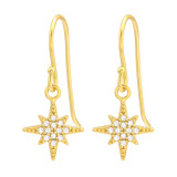 Northern Star - 925 Sterling Silver Earrings with CZ SD41990