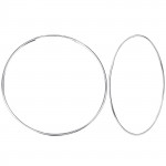 50mm endless - 925 Sterling Silver Hoop Earrings SD12502
