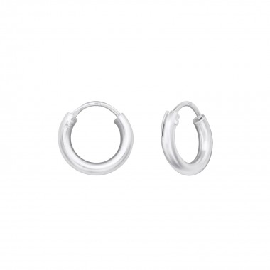 Tiny - 925 Sterling Silver Hoop Earrings SD14498
