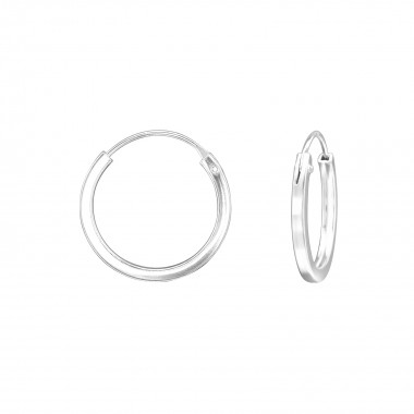 16mm tiny - 925 Sterling Silver Hoop Earrings SD14999