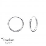 Classic - 925 Sterling Silver Hoop Earrings SD18218 Classic - 925 Sterling Silver Hoop Earrings SD18218
