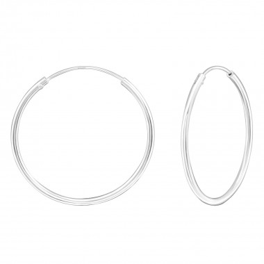 Endless - 925 Sterling Silver Hoop Earrings SD18225
