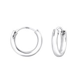 16mm Round - 925 Sterling Silver Hoop Earrings SD23455