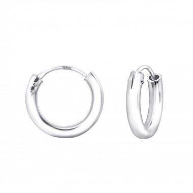 16mm Round - 925 Sterling Silver Hoop Earrings SD23455