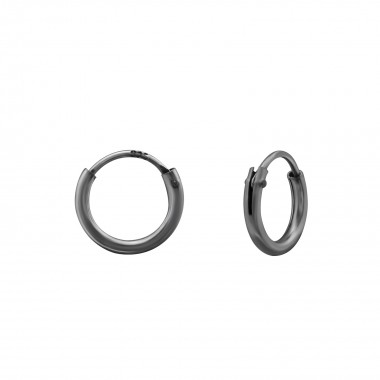 8mm - 925 Sterling Silver Hoop Earrings SD31506