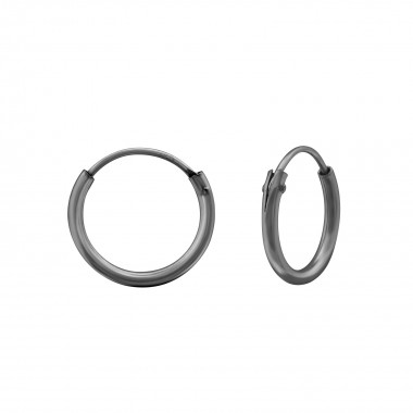 12mm - 925 Sterling Silver Hoop Earrings SD32721