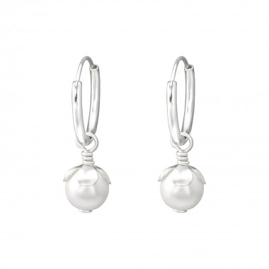 6mm - 925 Sterling Silver Hoop Earrings SD36256