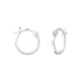 12mm - 925 Sterling Silver Hoop Earrings SD37268