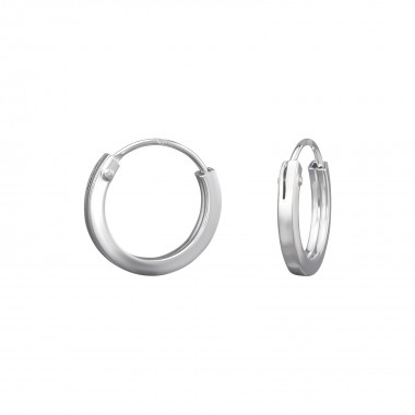 12mm - 925 Sterling Silver Hoop Earrings SD39464