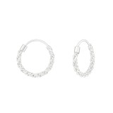 14mm - 925 Sterling Silver Hoop Earrings SD39910