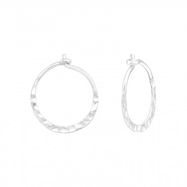 13mm - 925 Sterling Silver Hoop Earrings SD43227