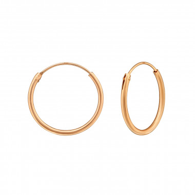16mm - 925 Sterling Silver Hoop Earrings SD43229