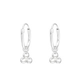 Circles - 925 Sterling Silver Hoop Earrings SD43834