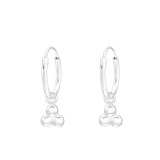 Circles - 925 Sterling Silver Hoop Earrings SD43834