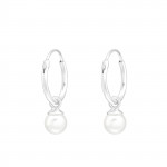 5mm Round - 925 Sterling Silver Hoop Earrings SD43841 5mm Round - 925 Sterling Silver Hoop Earrings SD43841