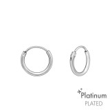 10mm - 925 Sterling Silver Hoop Earrings SD44099