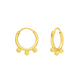 10mm - 925 Sterling Silver Hoop Earrings SD45789