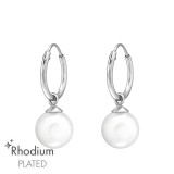 Round - 925 Sterling Silver Hoop Earrings SD47173